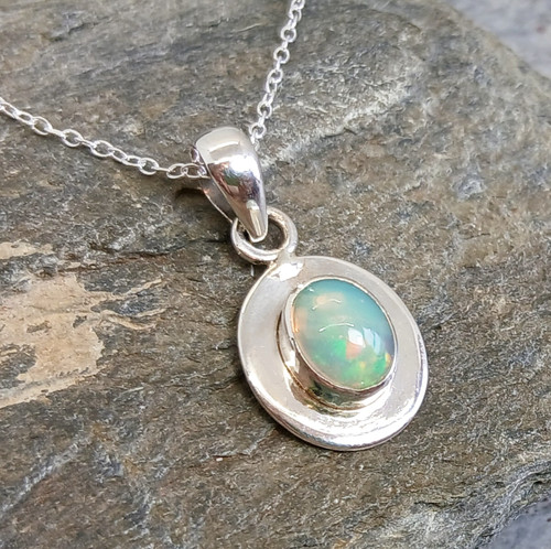 Ethiopian welo opal - 925, silver