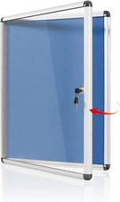 Lockable Notice Board Tamperproof Enclosed Display Board for Home Office