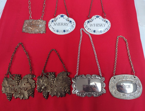 Vintage decanter label - 7x,