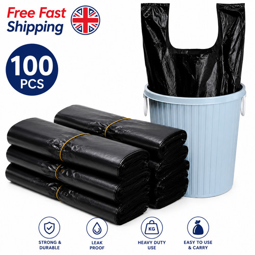 100 black reusable plastic - 100,