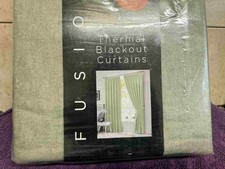 Fusion thermal pencil pleat blackout curtains 90x72inch