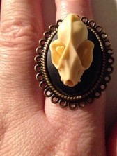 Bat Faux Taxidermy Resin Skull