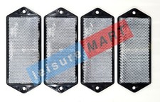 4 X White / Clear Reflectors