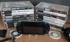 Sony PlayStation PSP Portable Handheld Console 2003 With 16 Games 2 UMDs Charger