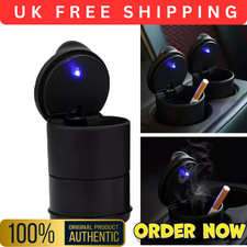 Portable Car Ashtray LED Light Cigar Ash Tray Container Ash Cup Holder