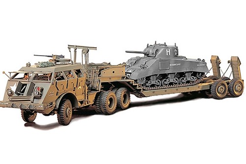 Tamiya tank transporter - tank,