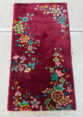 Antique art deco chinese rug - antique,