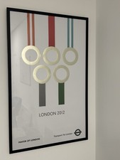 London 2012 Olympics Poster TfL - Original Poster - Olympic Rings