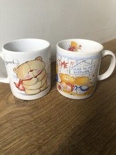 Forever Friends Andrew Brownsword Mugs Cups x2 Break-time & Baby It’s Cold Retro