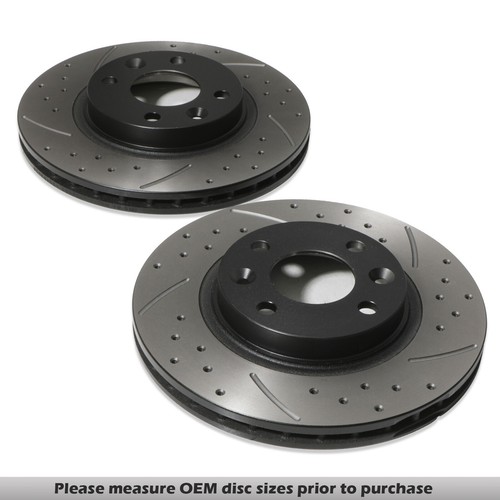 Front drilled grooved - front, 258mm