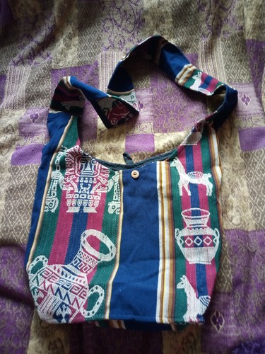 Unusual woven ethnic hippy - ethnic, bag