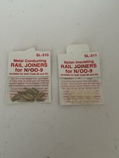 00 Gauge Peco SL-10 Metal Conducting Joiners & SL-11 Nylon Insulating Joiners