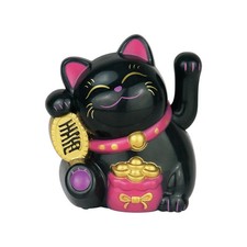 Solar Powered Maneki Neko Waving Fortune Cat Beckoning Lucky Cat Home Office Car
