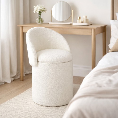 Beth boucle dressing table - dressing,