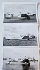 3 Avro Anson Original Photographs  WJ509 WD409 & G-AWRS