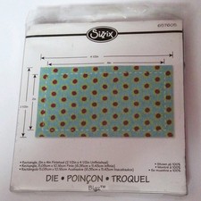 Sizzix Rectangle 2in x 4in Finished Bigz Die - 657605 Quilting. VGC 
