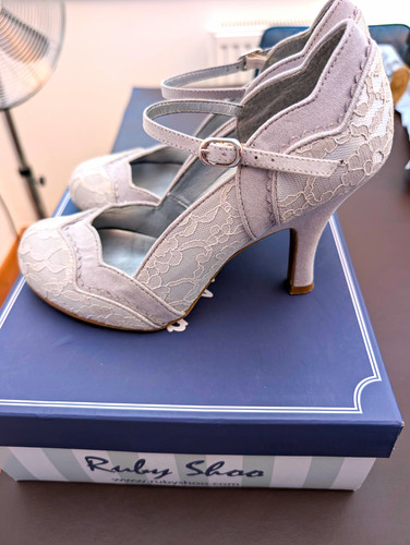 Ruby shoo grey suede lace - shoo,