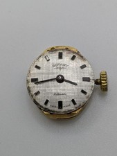 Rotary Manual Watch Movement Bad Balance Wheel Swiss For Parts / Repairs 16.93mm