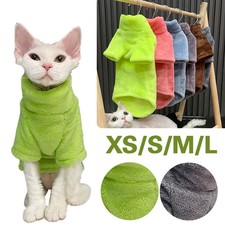 Hairless Cat Sweater Hoodie Winter Warm Sphynx Pet Cat Comfortable Soft Clothes