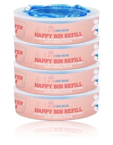 Nappy bin refill cassettes