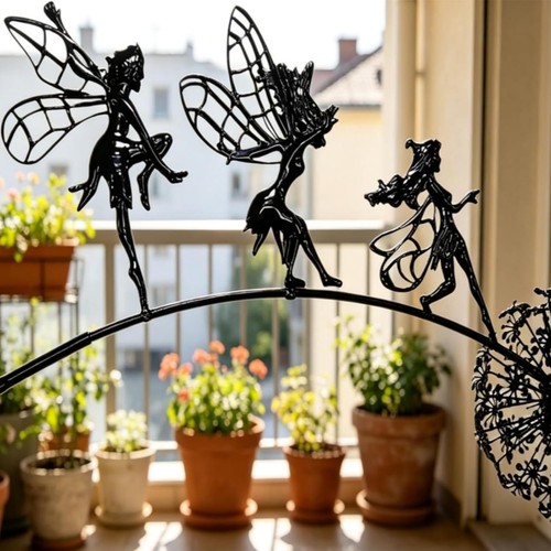 Metal fairy dandelion - metal, garden