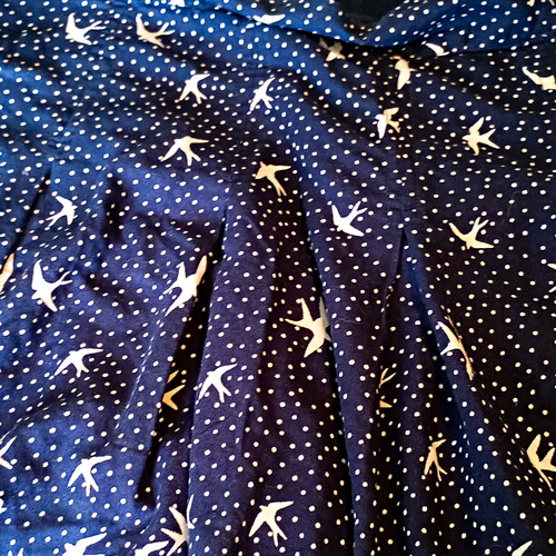 Fat face skirt blue white - fat,