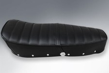 LAMBRETTA RIBBED DUAL SEAT IN BLACK GUILARI STYLE FREE DELIVERY