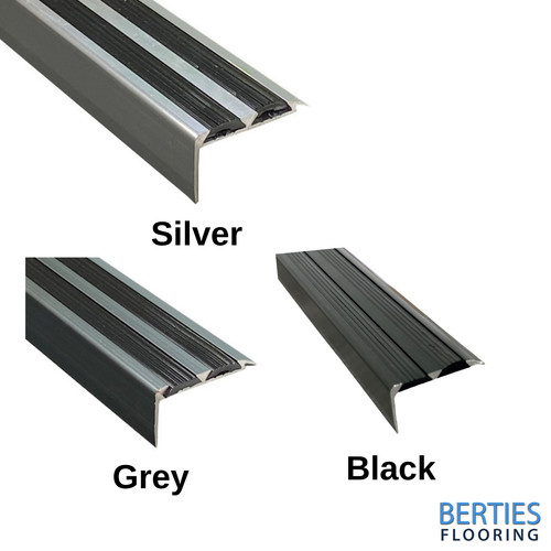 Aluminium stair nosing edge - aluminium,