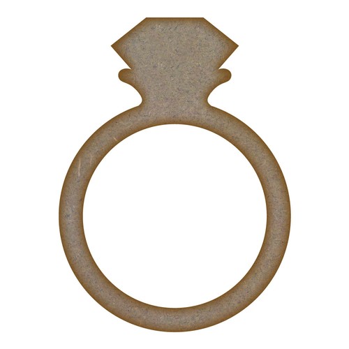Diamond ring mdf laser cut - ring,