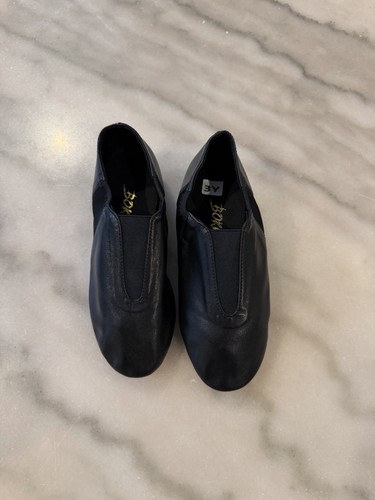 Black fauxleather jazz dance - black,