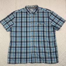 Vintage 90s Mantaray Checked Short-Sleeve- Casual Summer Shirt Size XXXL