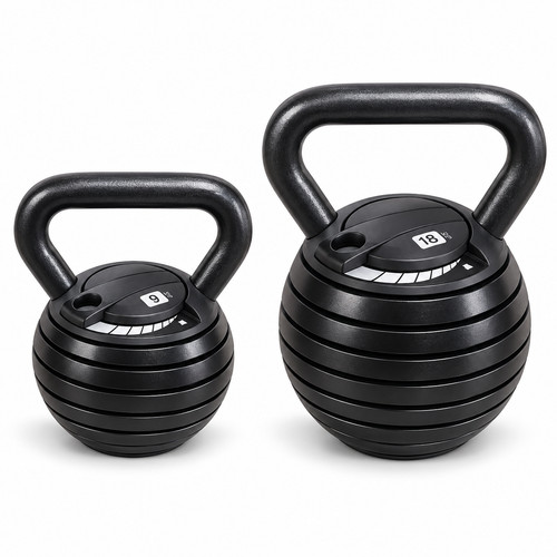 Adjustable kettlebell 9kg 18kg - adjustable,