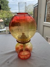 Vintage Yellow Orange Amberina