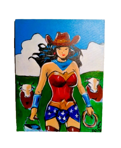 Wonder woman fan art - art, •