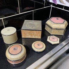 6x Vintage enamelled and