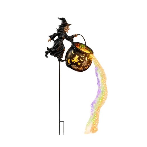 Witch crucible garden lamp - crucible,