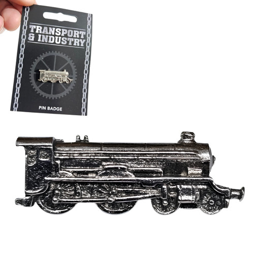 Steam train pin badge - steam,