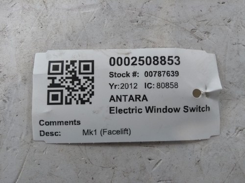 Vauxhall antara window switch - vauxhall,