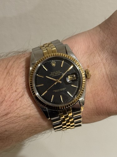 Rolex datejust matte black - rolex,