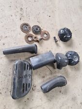 mtd yardman lawnflite ride on lawn mower knobs handles black rubber wheels caps