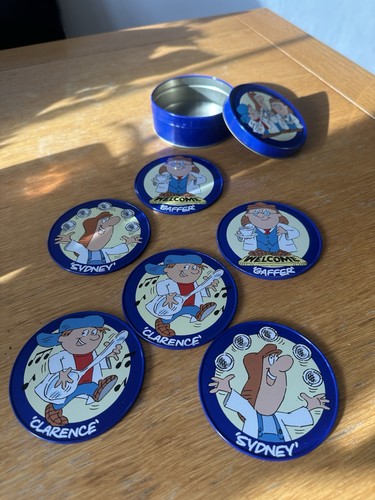 Tetley vintage tea coasters - vintage, x6