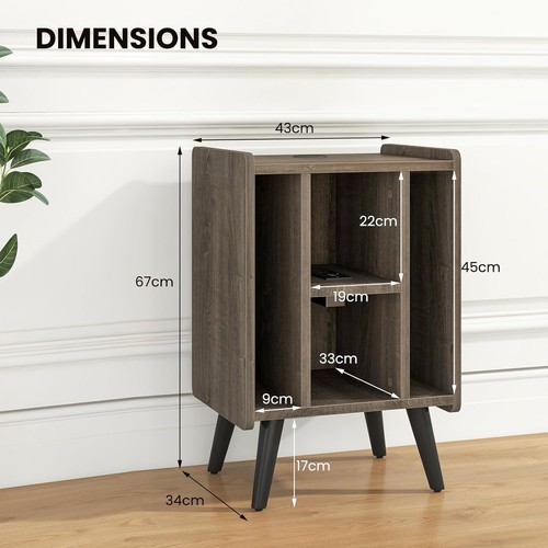 Turntable cabinet with - turntable, charger