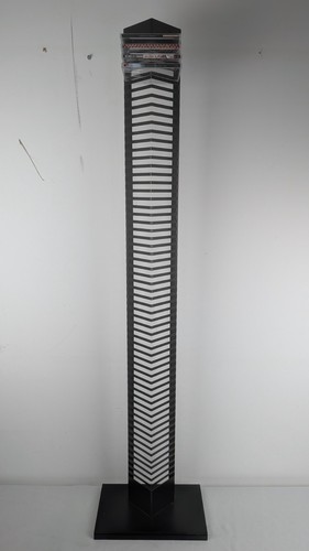 Black metal storage tower - black,