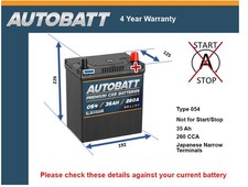 Battery fits PERODUA MYVI KELISA KENARI NIPPA ALZA VIVA 1.0 1.3 1.5 1994 on 054