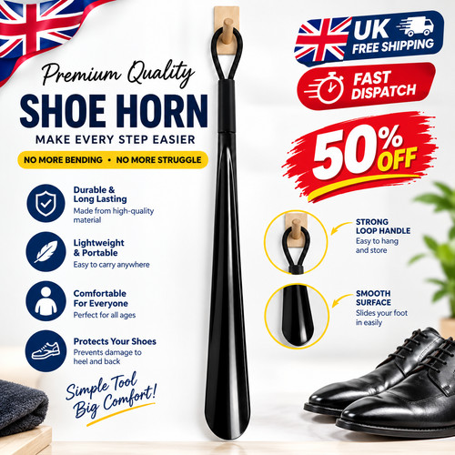 Long shoe horn mobility aid - shoe,