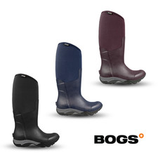 Womens BOGS Rubber Wellies Neoprene Tall Waterproof Boots Thermal Lined Ladies