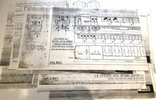 7mm/O GAUGE ASSORTED SCALE DRAWINGS FOR SR MOTOR LAV 3RD BRAKE 2 COACH UNITS
