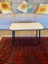 Mid Century Rectangle Shape Pin Leg Coffee Table Retro