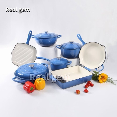 Piece cast iron pots - 7,