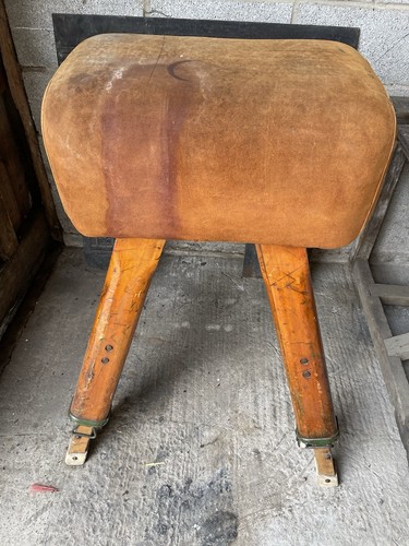 Vintage pommel horse vaulting - horse.,